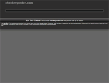 Tablet Screenshot of checkmyorder.com